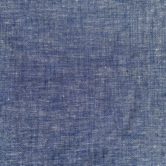 Zara men’s linen tab collar size L in blue - Picture 5 of 6